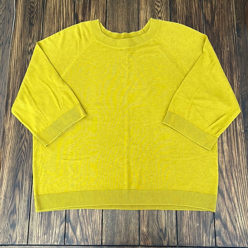 GUC H&M chartreuse fine knit